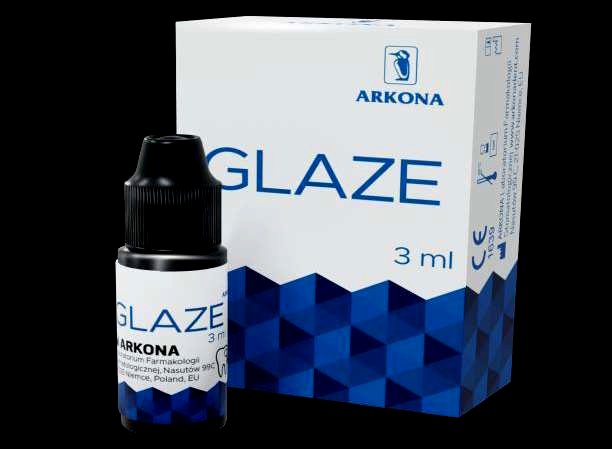 Flacon GLAZE de 3 ml et son étui